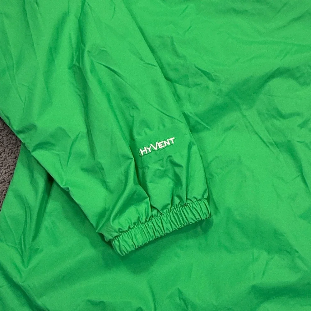 The North Face Jacket Girls Large 14/16 Green HyVent‎ Hooded Rain Waterproof